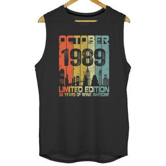 Vintage October 1989 Funny 32Nd Birthday 32 Years Old Gift Unisex Tank Top | Favorety