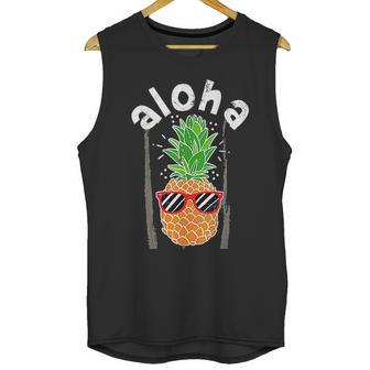 Vintage Pineapple Aloha Sunglasses Hawaiian Unisex Tank Top | Favorety CA