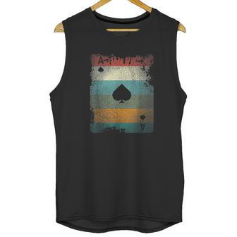 Vintage Poker Ace Of Spades Retro Cards Unisex Tank Top | Favorety DE