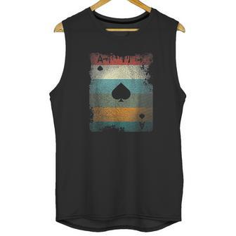 Vintage Poker Ace Of Spades Unisex Tank Top | Favorety UK