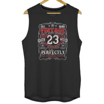 Vintage Retro Est 1999 23Rd Birthday 23 Years Old Gifts Unisex Tank Top | Favorety CA