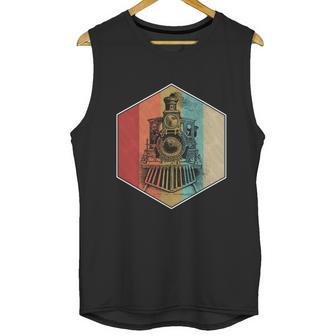 Vintage Retro Train Steam Engine Locomotive Trainspotting Gift Graphic Design Printed Casual Daily Basic Unisex Tank Top | Favorety UK