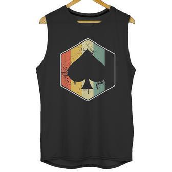 Vintage Spade Retro Poker Card Symbol Casino Unisex Tank Top | Favorety DE