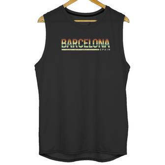 Vintage Spain Spain Native Barcelona Unisex Tank Top | Favorety AU