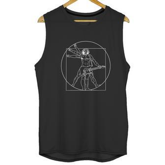 Vitruvian Man Guitar Da Vinci Guitarist Unisex Tank Top | Favorety