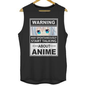 Warning May Spontaneously Start Talking About Anime Manga Unisex Tank Top | Favorety DE