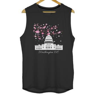 Washington Dc Capitol Building Cherry Blossoms Unisex Tank Top | Favorety