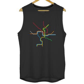 Washington Dc Metro Subway Map Shirt - Color Lines Unisex Tank Top | Favorety CA