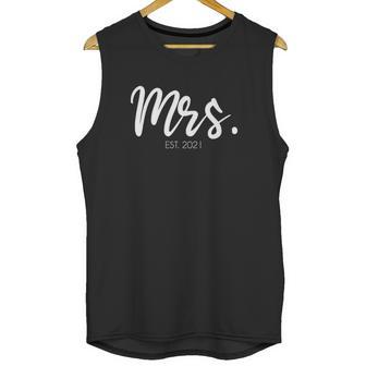 Wedding Matching Gifts Mrs Est 2021 Bridal Gift Bride Unisex Tank Top | Favorety DE