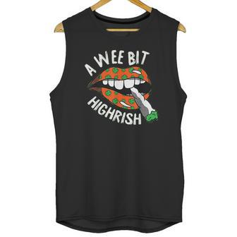 A Wee Bit Irish St Patricks Day Funny Thc Stoner Gifts Unisex Tank Top | Favorety CA