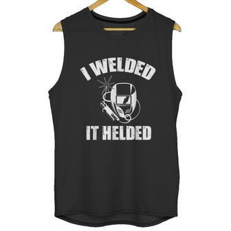 Welder Welding Machine Mechanic Work Arc Accessories Unisex Tank Top | Favorety UK