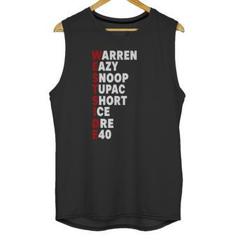 Westside - Warren Eazy Snoop Tupac Short Ice Dre E40 Unisex Tank Top | Favorety AU