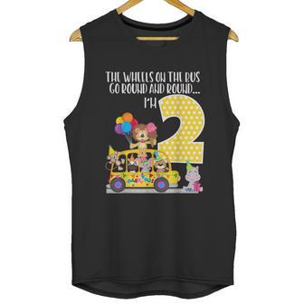 The Wheels On The Bus 2Nd Birthday 2 Yrs Old Family Matching Unisex Tank Top | Favorety CA