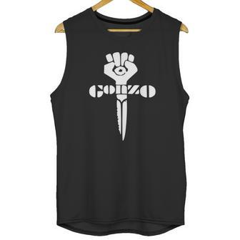 White Gonzo Fist Unisex Tank Top | Favorety UK