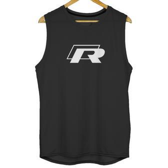 White Logo R Unisex Tank Top | Favorety CA