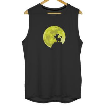 Wild Goat Lover Yellow Moon Dark Forest Funny Gift Unisex Tank Top | Favorety AU