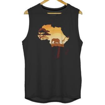 Wildlife Safari Animals Ivory Elephant Unisex Tank Top | Favorety AU