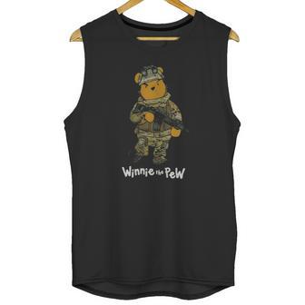 Winnie The Pew Bear Soldier Unisex Tank Top | Favorety