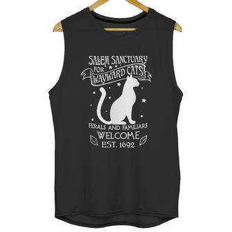 Witch Salem Sanctuary For Wayward Black Cats 1692 Gift Unisex Tank Top | Favorety CA