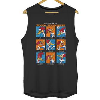 Woody Woodpecker Emotions Vintage Panel Poster Unisex Tank Top | Favorety UK