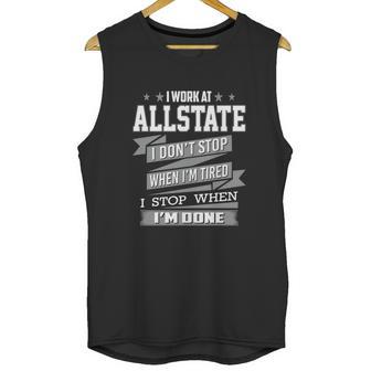 I Work At Allstate Unisex Tank Top | Favorety