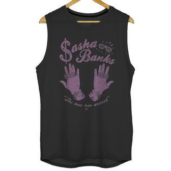 Wwe Sasha Banks Legit Boss Vintage Fight Unisex Tank Top | Favorety DE