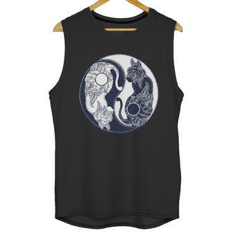 Yin Yang Cat Logo Unisex Tank Top | Favorety AU