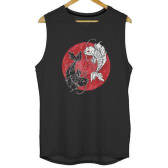 Yin Yang Koi Fish Carp Tai Chi Symbol Japanese Unisex Tank Top | Favorety CA