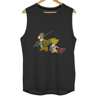 Yogi Bear Fishing Unisex Tank Top | Favorety UK