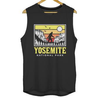 Yosemite National Park Us Bigfoot Sasquatch Yeti Funny Gift Unisex Tank Top | Favorety CA