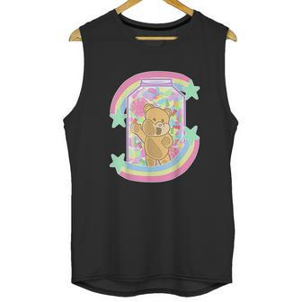 Yume Kawaii Clothing Bear In Candy Jar Pastel Goth Unisex Tank Top | Favorety