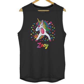 Zoey Dabbing Unicorn Unisex Tank Top | Favorety DE