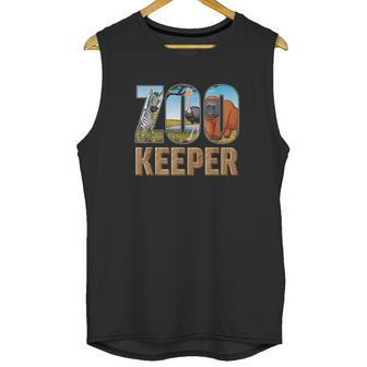 Zookeeper Costume African Savanna Zoo Keeper Animals Lover Unisex Tank Top | Favorety DE