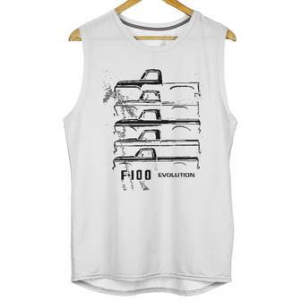 1953 To 1977 Ford F100 Pickup Truck Evolution Classic Outline Design Unisex Tank Top | Favorety CA