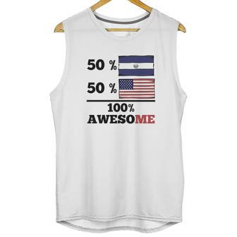 50 El Salvadorian 50 American 100 Awesome Unisex Tank Top | Favorety AU