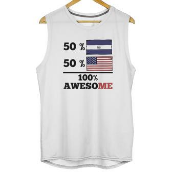 50 Percent El Salvadorian 50 Percent American Unisex Tank Top | Favorety CA