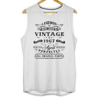 55Th Birthday Gift For Legends Born 1967 55 Years Old Vintage Unisex Tank Top | Favorety AU