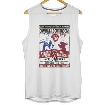 A&E Designs Ace Attorney Phoenix Wright Vs Miles Edgeworth Unisex Tank Top | Favorety UK