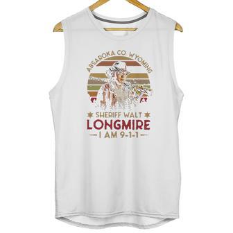 Absaroka Co Wyoming Sheriff Walt Longmire Im 911 Vintage Retro Unisex Tank Top | Favorety CA