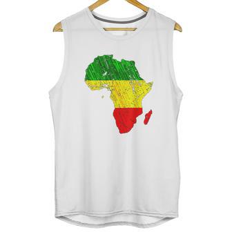 Africa Map Reggae Rasta Green Yellow Red Africa Pride Unisex Tank Top | Favorety CA