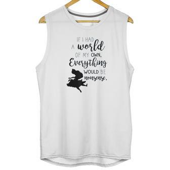 Alice In Wonderland My World Unisex Tank Top | Favorety