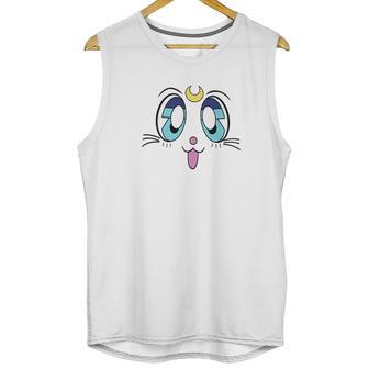 Anime Girls Sailor Of The Moon Princess White Face Cat Unisex Tank Top | Favorety UK