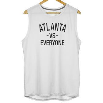 Atlanta Vs Everyone Sports Fan Graphic Ringer Unisex Tank Top | Favorety CA