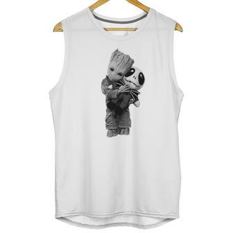 Baby Groot Hug Hugging Jack Skellington Shirt Unisex Tank Top | Favorety UK