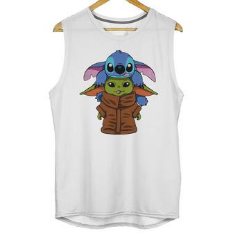 Baby Yoda And Baby Stitch Unisex Tank Top | Favorety DE