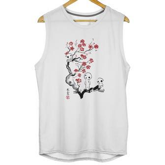 Bakugou Ink Style Princess Mononoke Little Forest Spirits Unisex Tank Top | Favorety DE