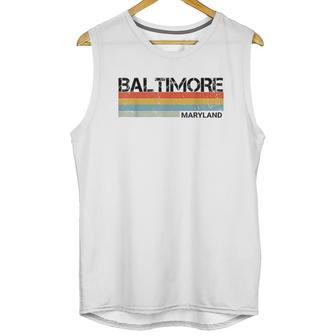 Baltimore Maryland Retro Vintage 80S Stripes Unisex Tank Top | Favorety DE