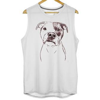 Bare Dexter The Pitbull Dog Triblend Unisex Tank Top | Favorety DE