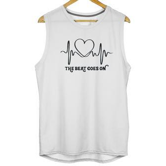 The Beat Goes On Heartbeat Unisex Tank Top | Favorety UK