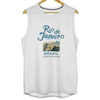 Brazil Rio De Janeiro Corcovado Brazilian Unisex Tank Top | Favorety